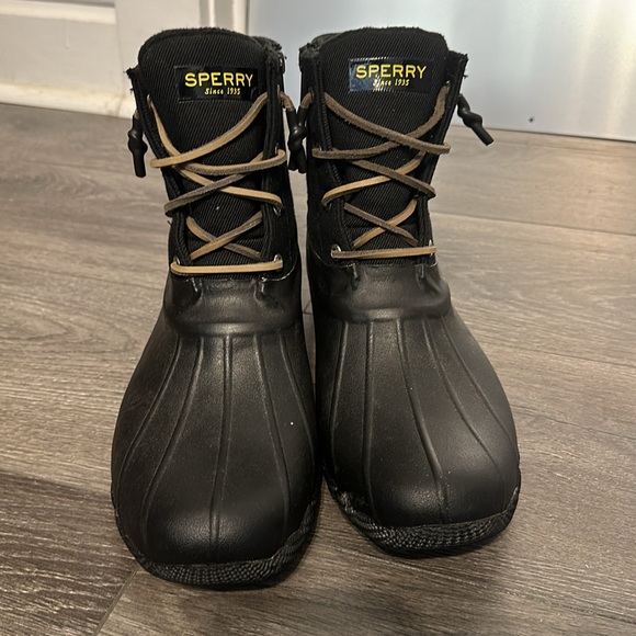 Men’s Sperry Boots Black Excellent used condition size 12M - Picture 2 of 4